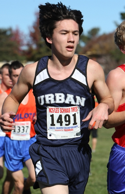 NCS XC D5 Boys-088.JPG - 2009 North Coast Section Cross Country Championships, Hayward High School, Hayward, California